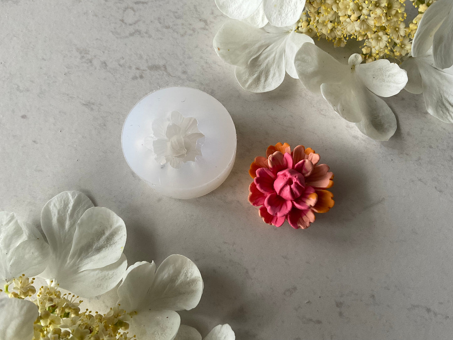 Blooming Peony Flower Silicone Mold