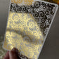 Ornate Lace Gold Foil Water Transfer 079