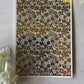 Contemporary Floral Lace Gold Foil 078