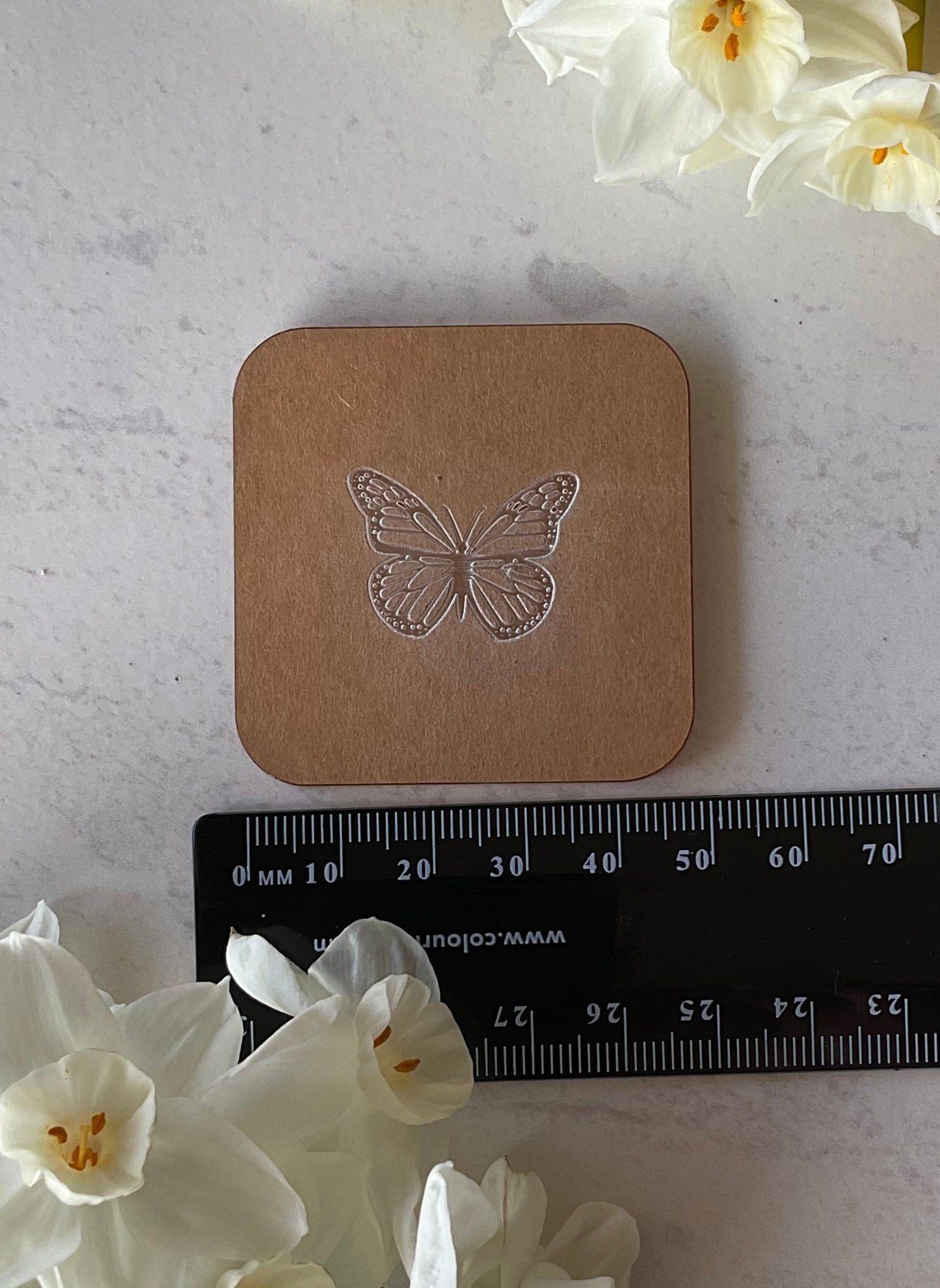 Monarch Butterfly Acrylic Texture Stamp