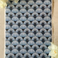 Art Deco Palms & Fans Scallops in Denim Blue Collab Colour Water Soluble Transfer - Me Oh My Graphics x Coral Cockatoo 21