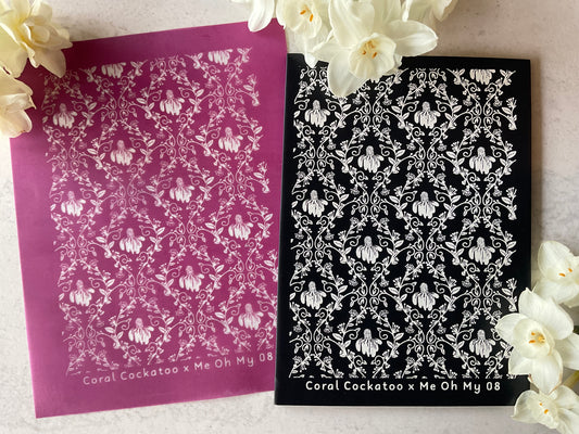 Cosy Daisies & Swirling Vines Collab Silkscreen - Me Oh My Graphics x Coral Cockatoo 08