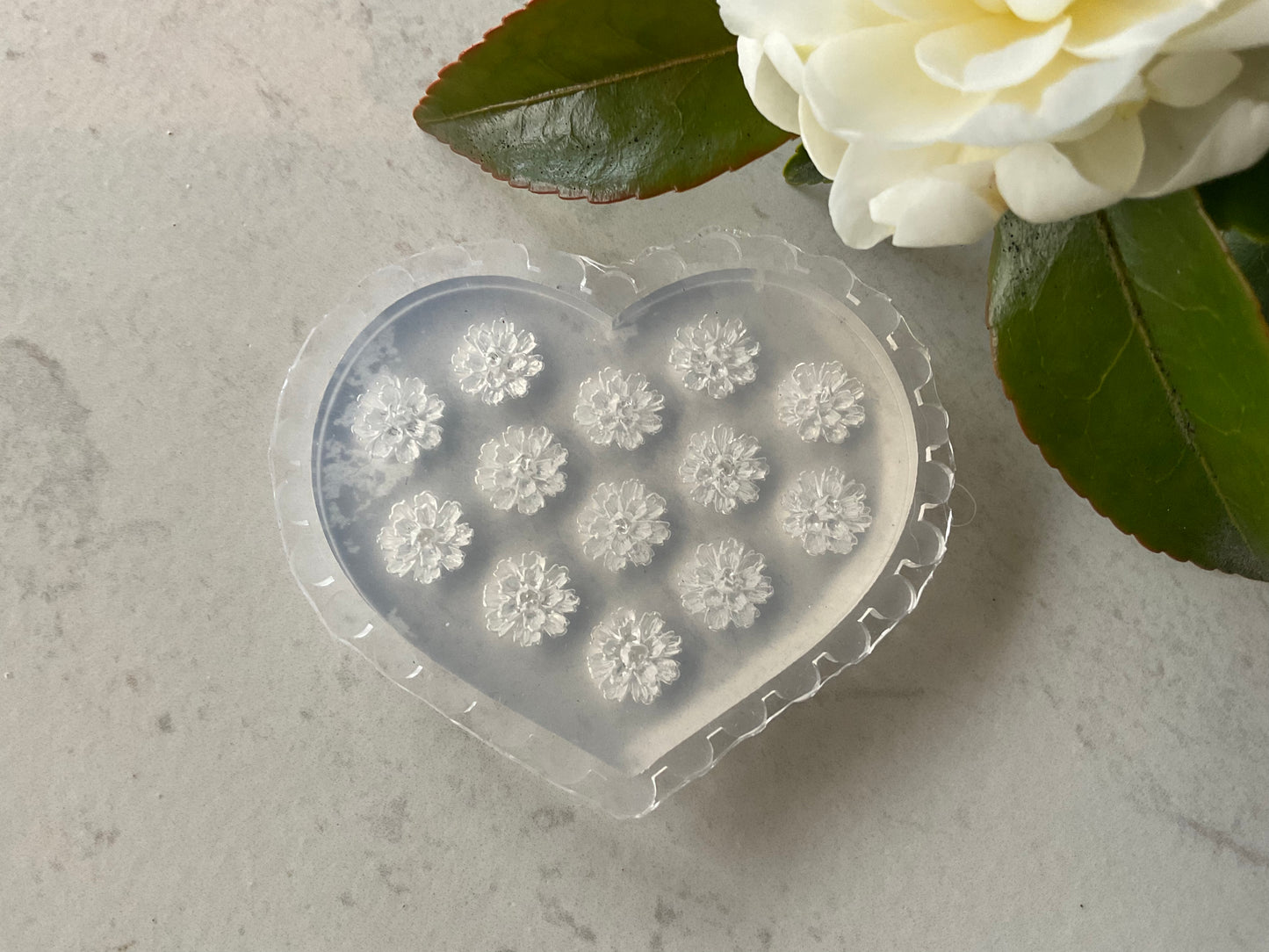 Chrysanthemums Floral Miniature Silicone Mold 008