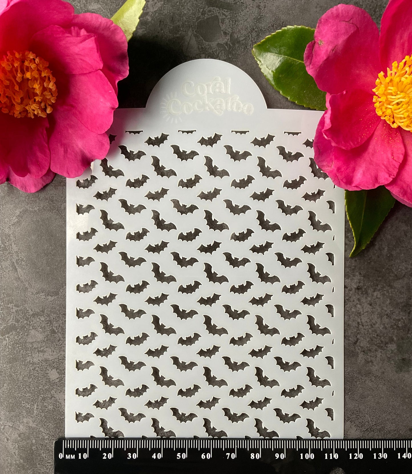Ditsy Spooky Halloween Bats Stencil ST049