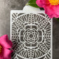 Stained Glass Rose Window Stencil ST032
