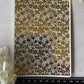 Contemporary Floral Lace Gold Foil 078