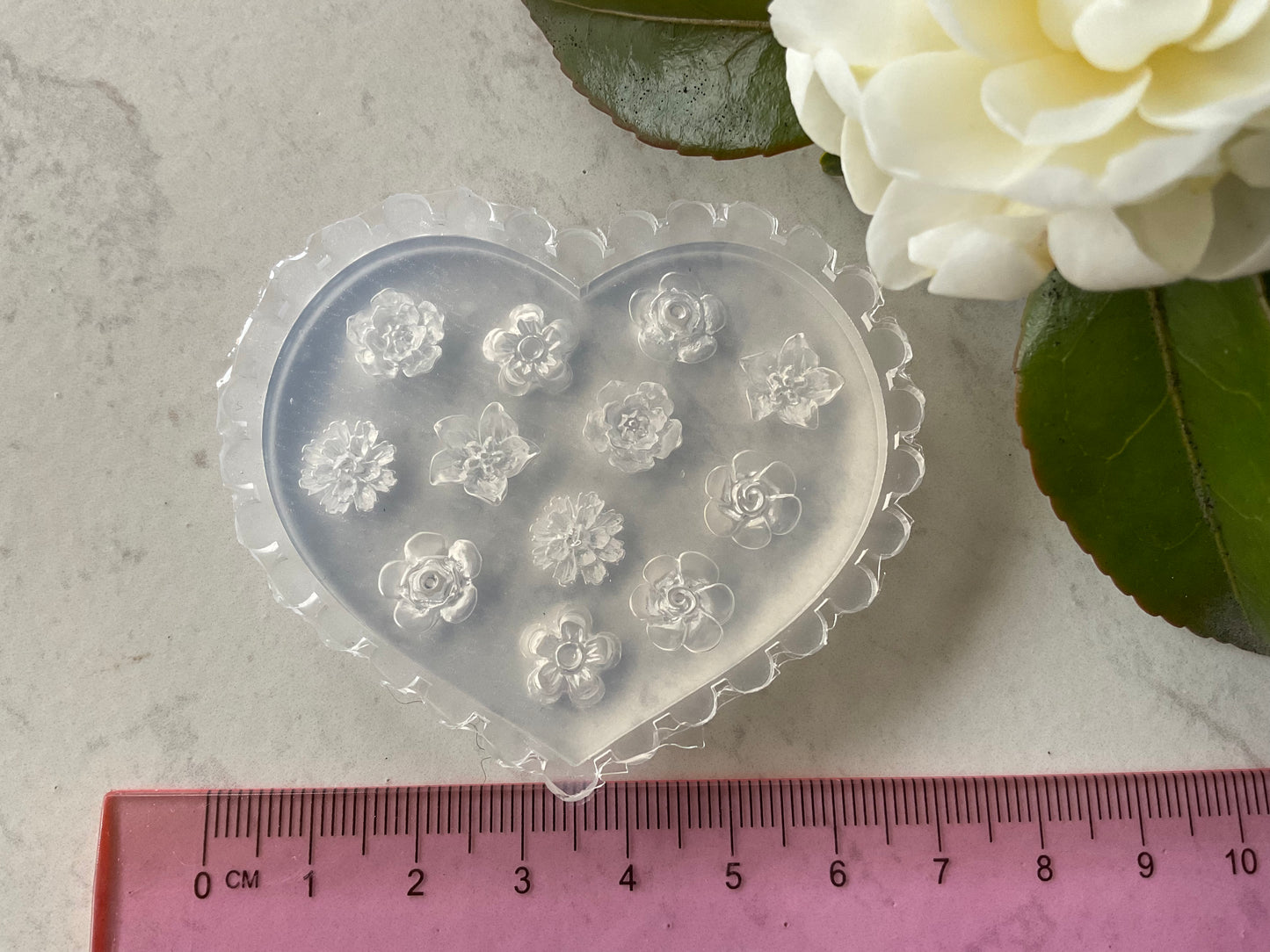 Rose Garden Floral Miniature Silicone Mold 004