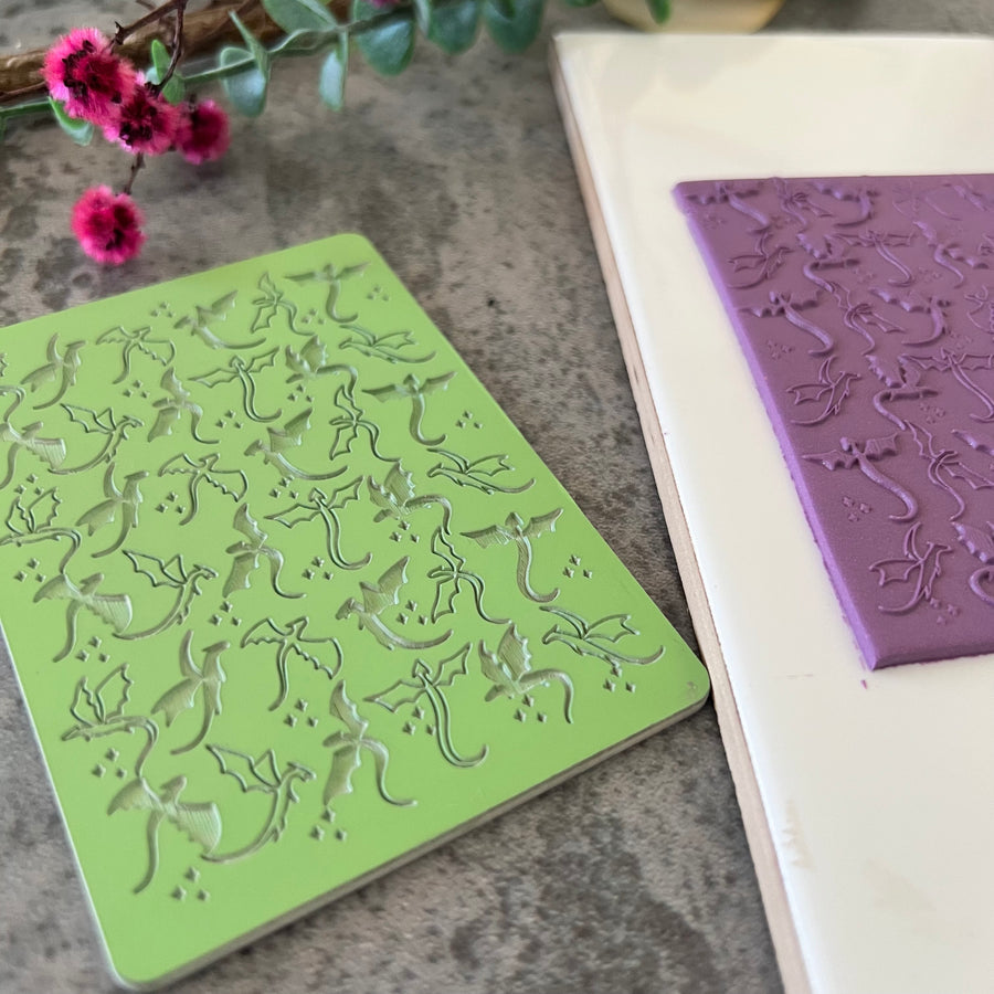 Dragon Flight Texture Mat - My Clay Co X Coral Cockatoo Collab 028