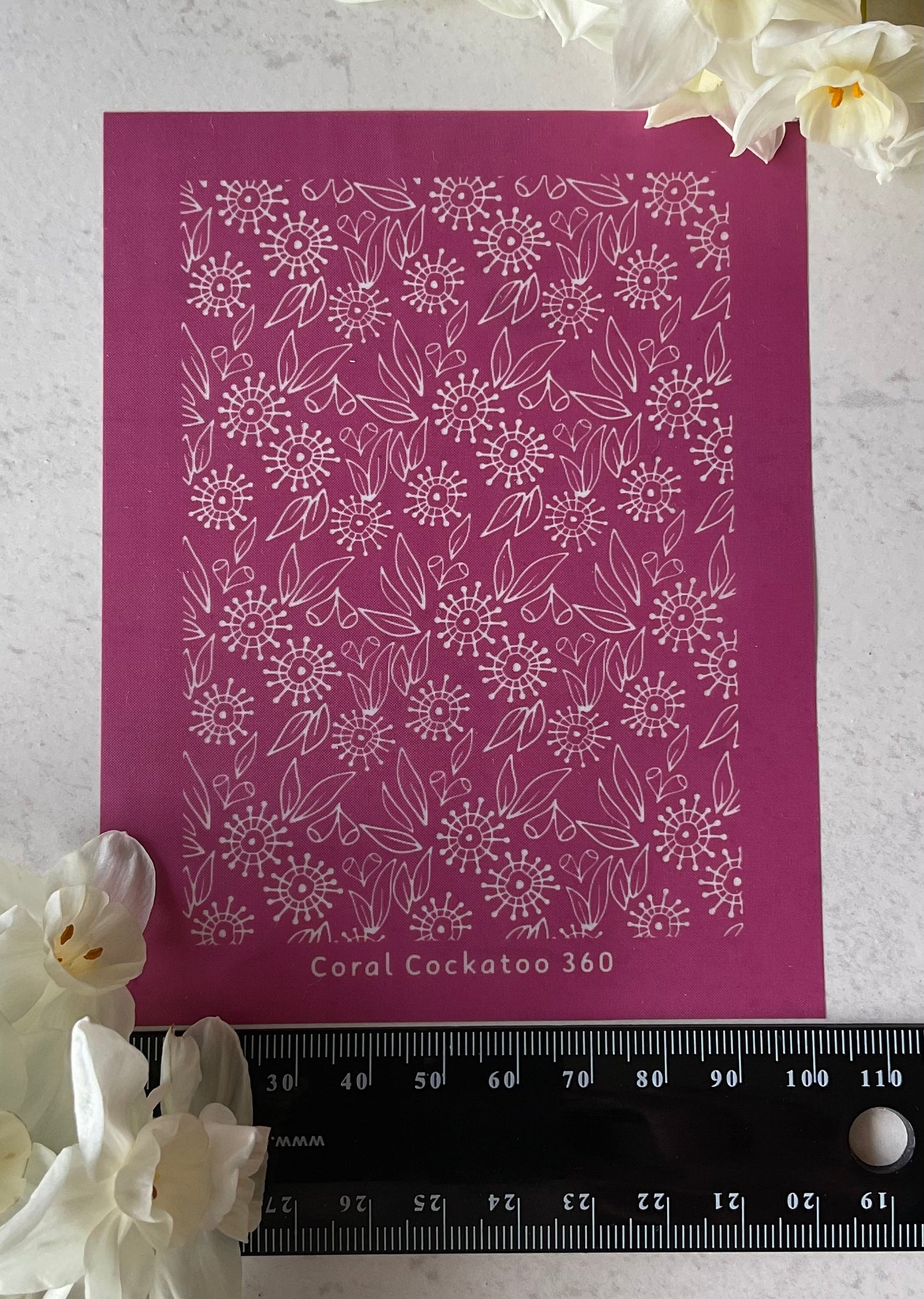 Fiona's Blooming Eucalyptus Blossoms Silkscreen 360