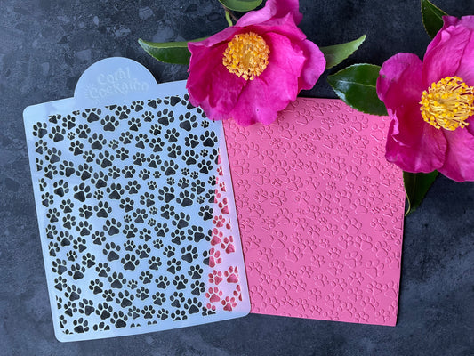 Mini Pawprints of Love Stencil ST042
