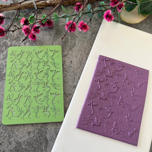 Dragon Flight Texture Mat - My Clay Co X Coral Cockatoo Collab 028