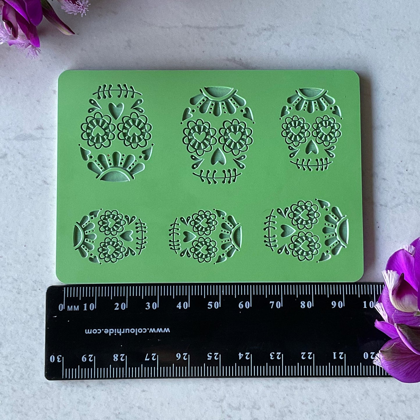 Sugar Skull Love Stitches Collab Texture Mat