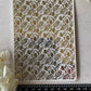 Christmas Flowers & Sprigs Gold Foil Water Transfer 082