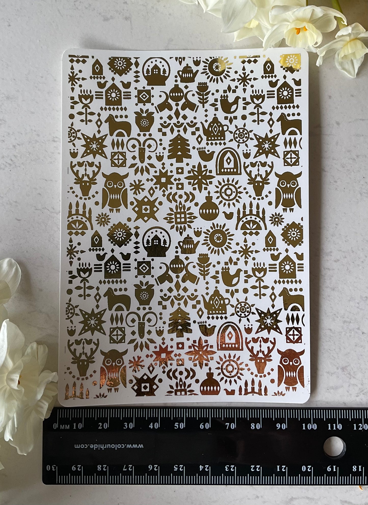 Nordic Christmas Gold Foil 070