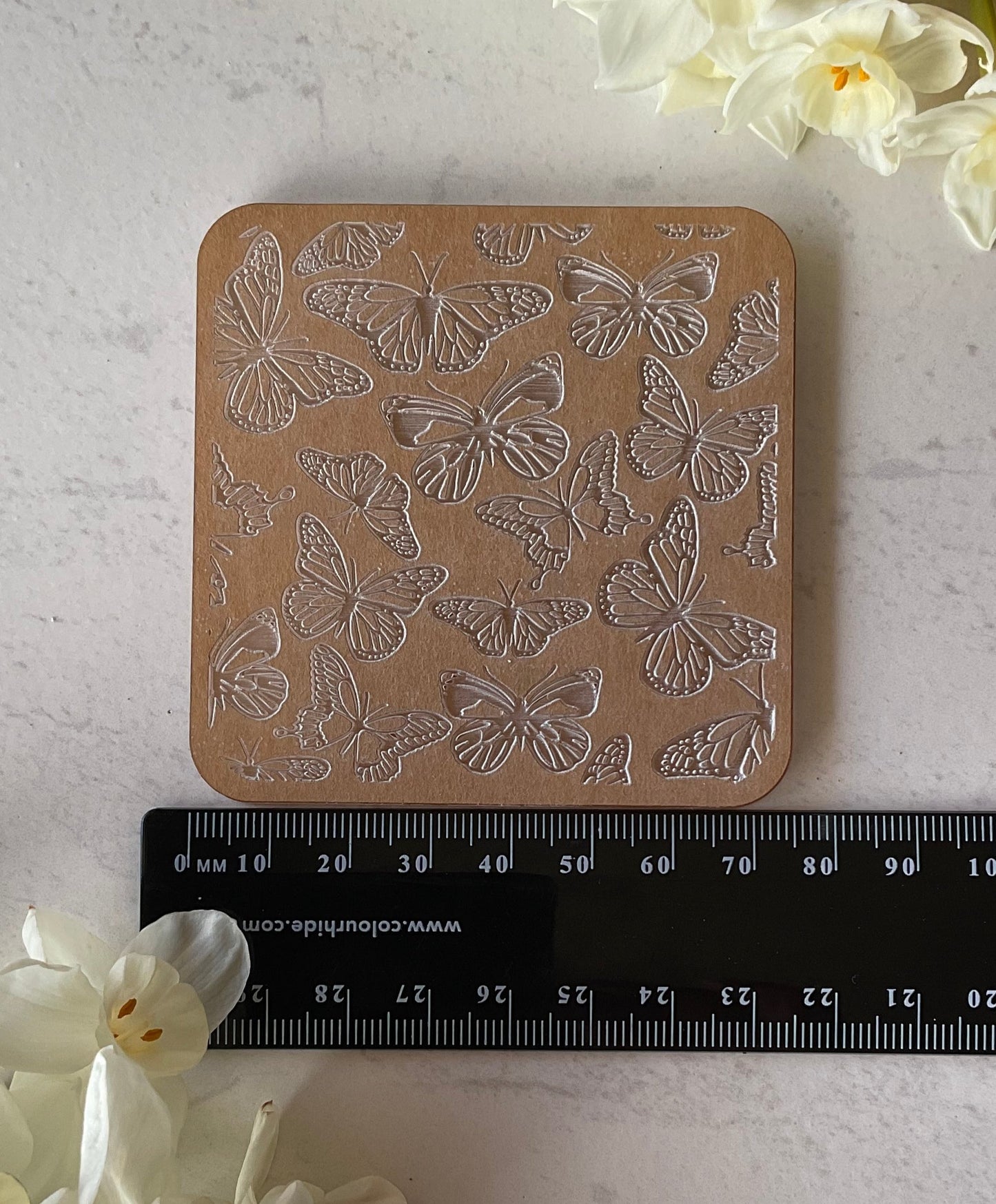 Ditsy Butterflies Acrylic Texture Stamp