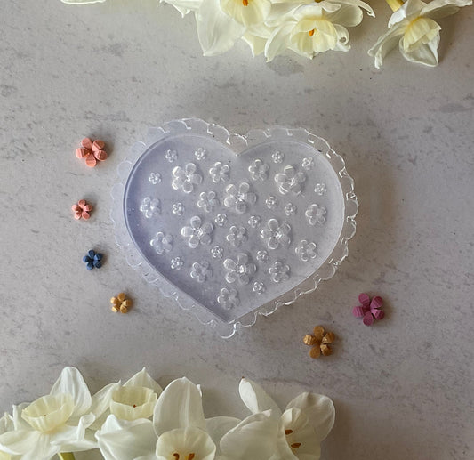 Forget Me Not Floral Miniature Silicone Mold 015