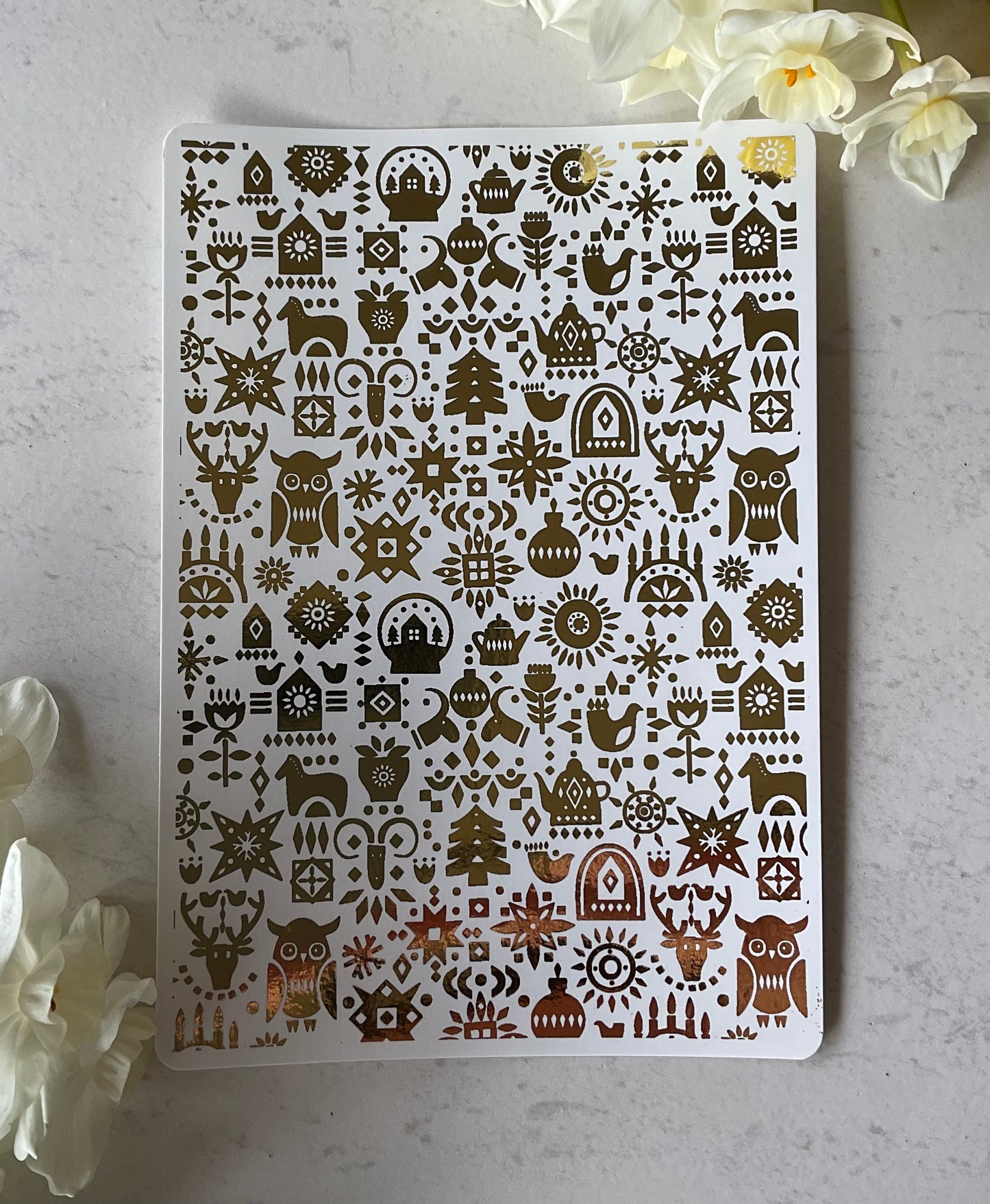 Nordic Christmas Gold Foil 070