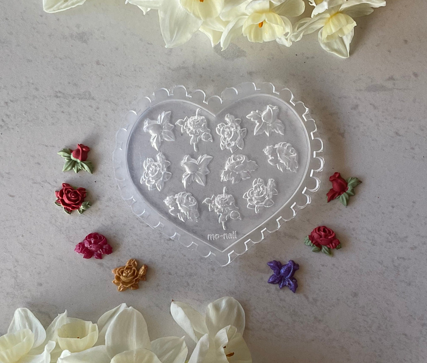 Blooming Roses Floral Miniature Silicone Mold 007