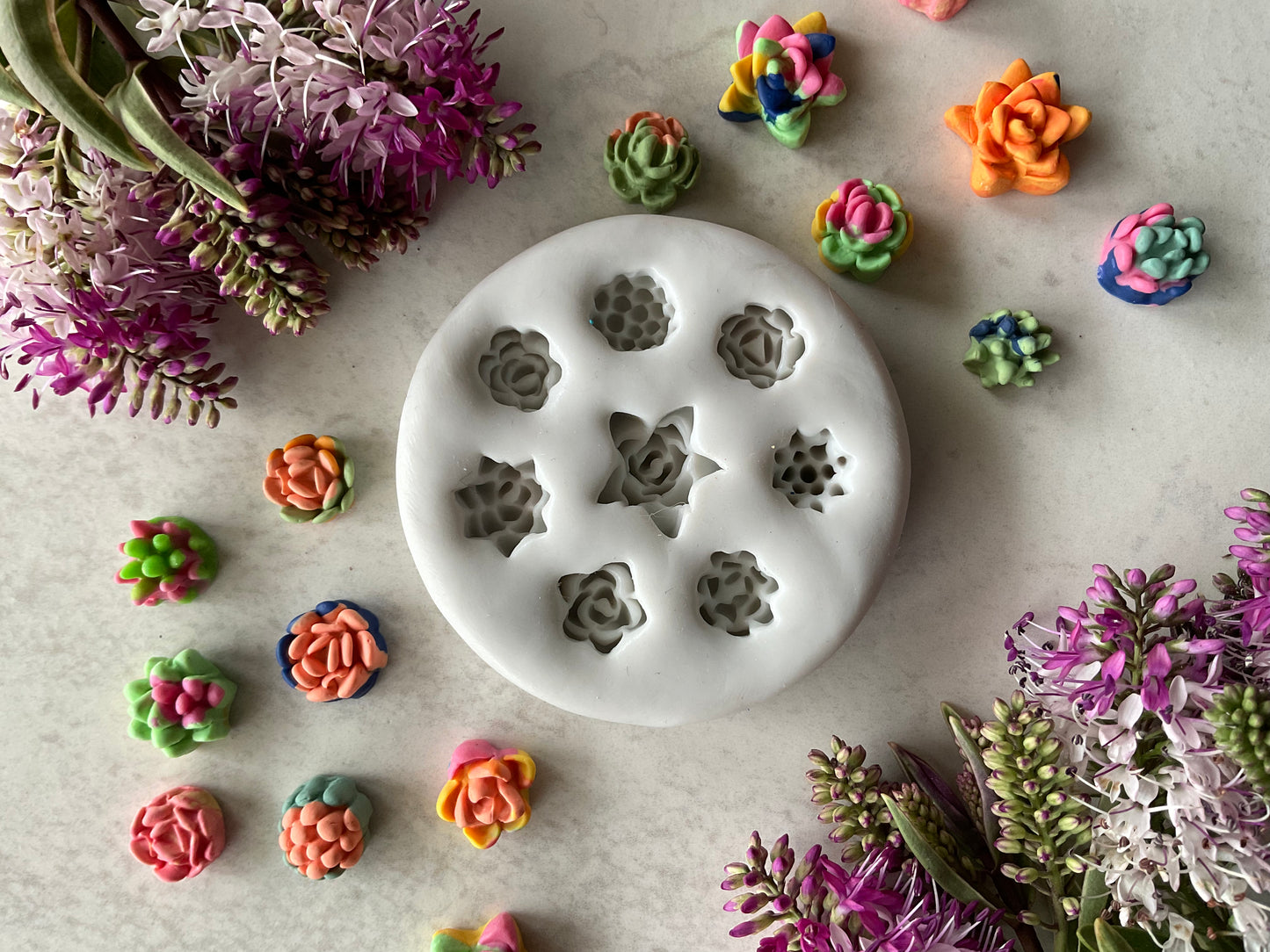 Miniature Succulents Silicone Mold 017