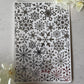 Intricate Snowflakes Silver Foil Water Transfer 091