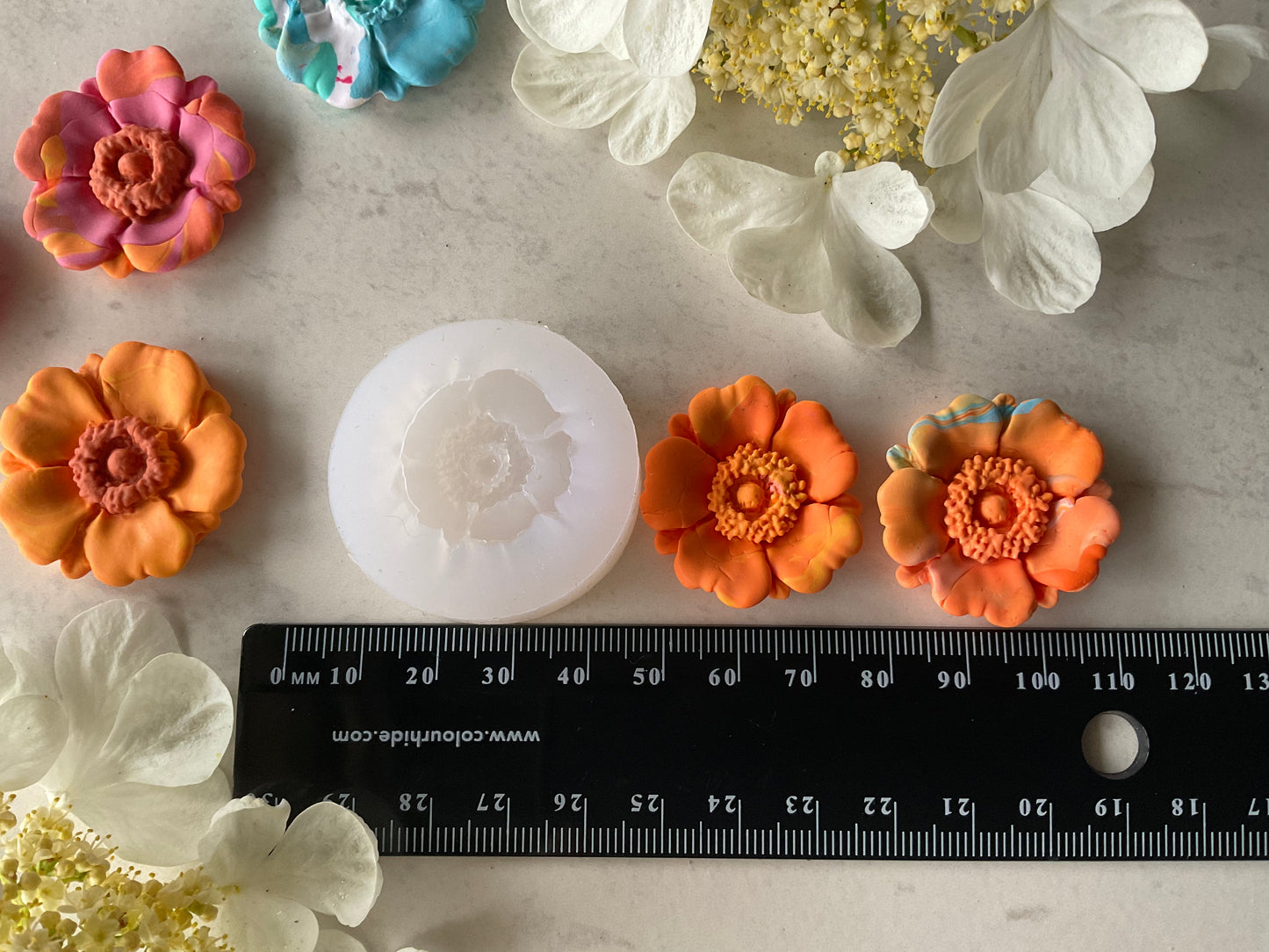 30mm Anemone Flower Silicone Mold