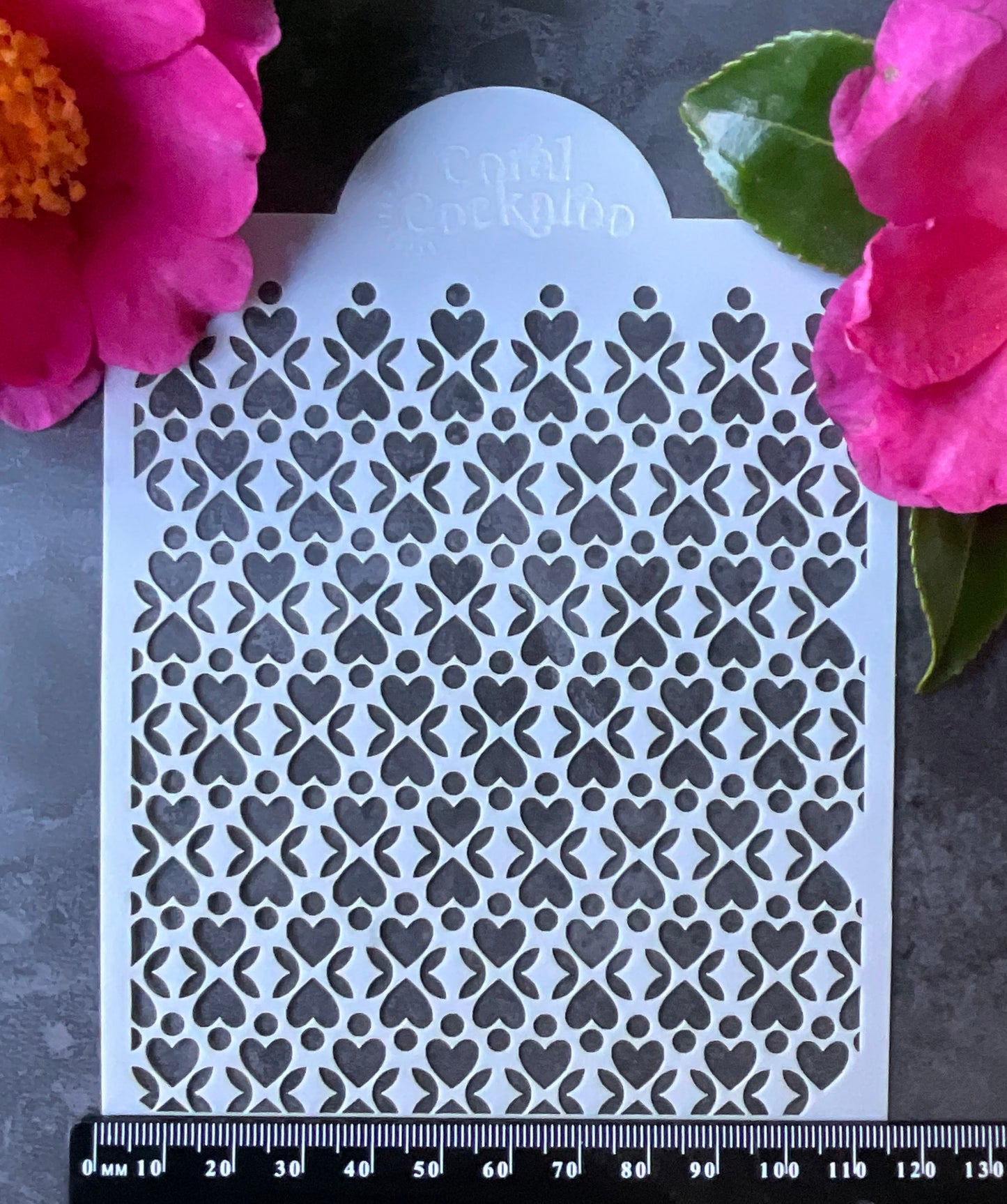 Hearts & Leaves Stencil ST008