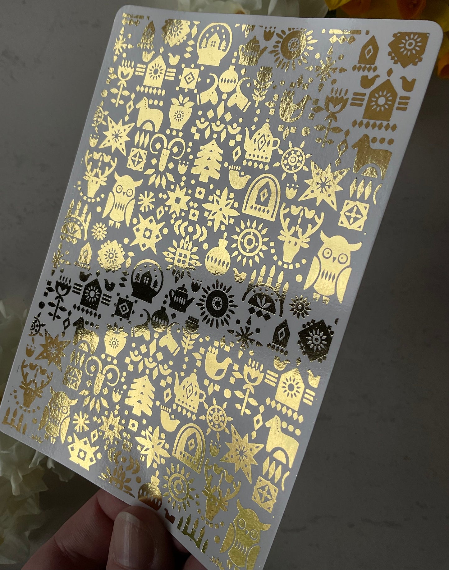 Nordic Christmas Gold Foil 070