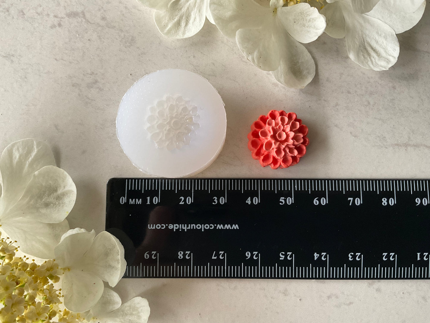 18 mm Chrysanthemum Flower Silicone Mold