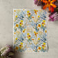 Golden Yellow Wattle & Watercolour Australian Botanicals Patterns - Colour Water Soluble Transfer 030