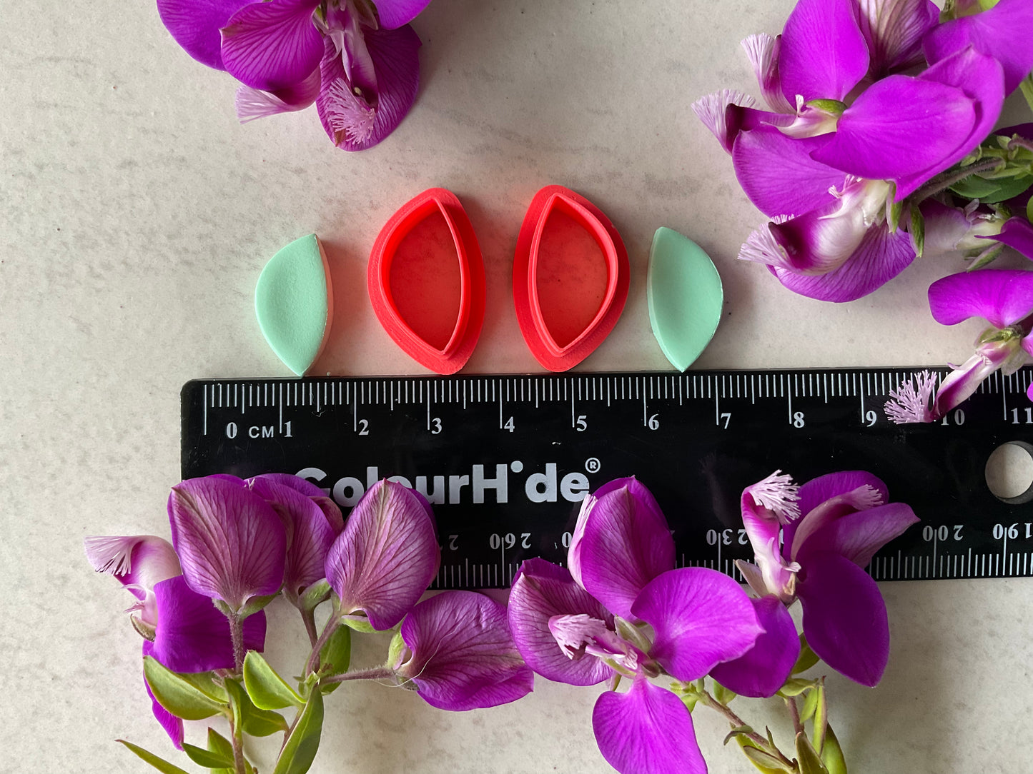 Hakea Seed Pod Mirrored Pair Polymer Clay Cutters