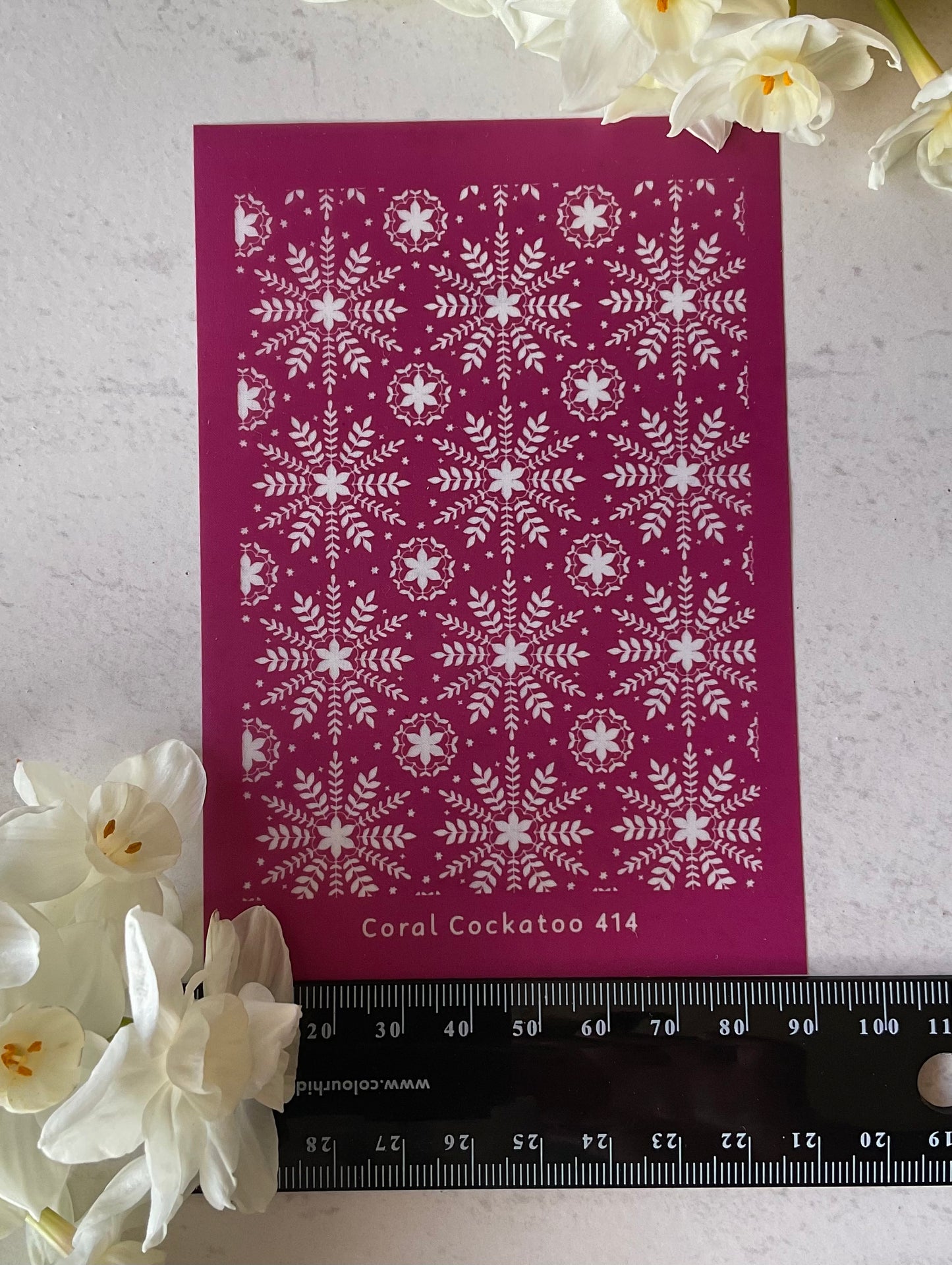 Floral Snowflakes Silkscreen 414