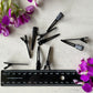 Black Coated Barrette Hair Clip 45mm Long 10pcs