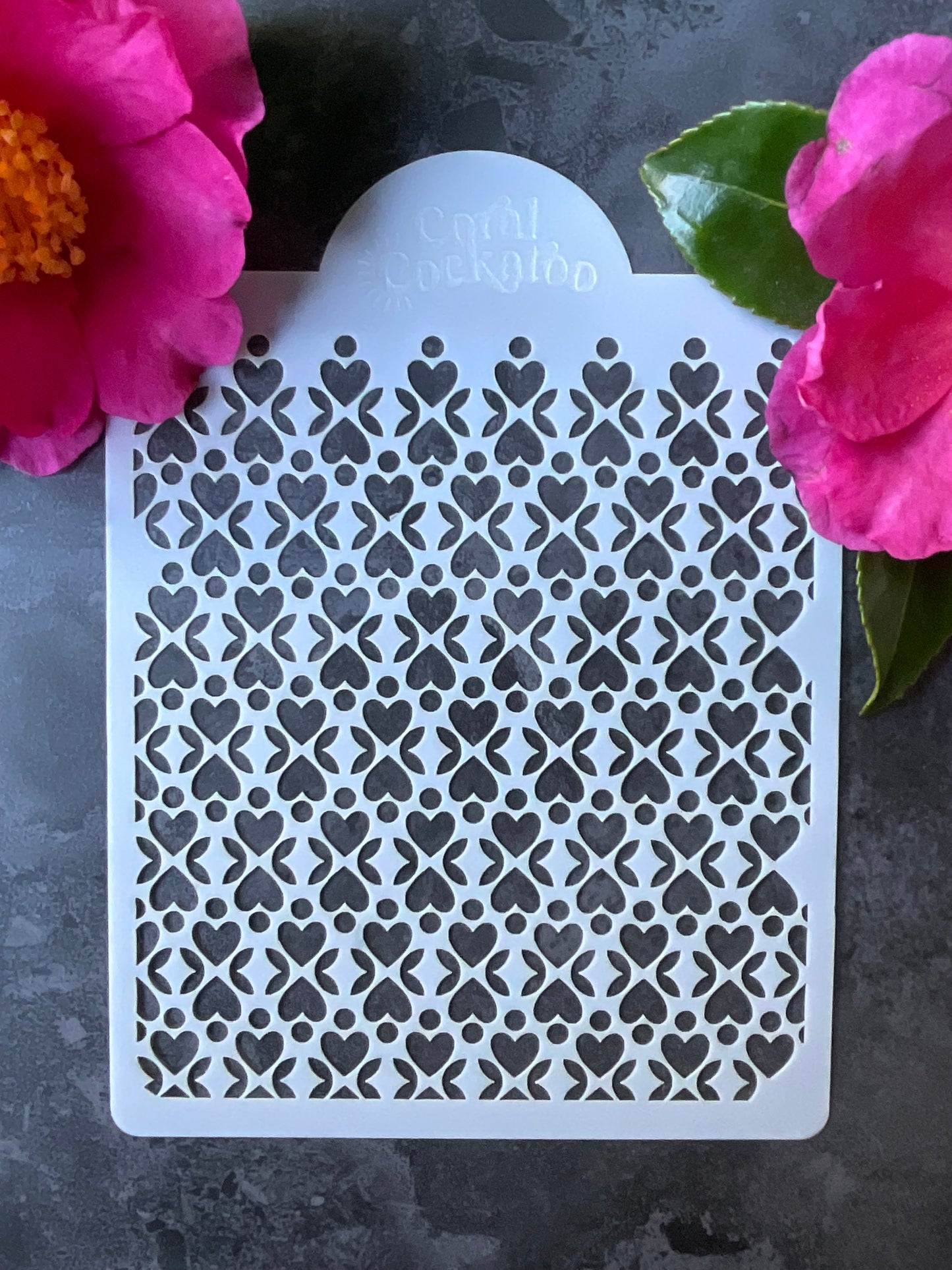 Hearts & Leaves Stencil ST008