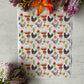 Cute Chickens and Farm Florals Patterns Colour Water Soluble Transfer 022