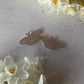 Clear Fritillary Butterfly Acrylic Charm Pair