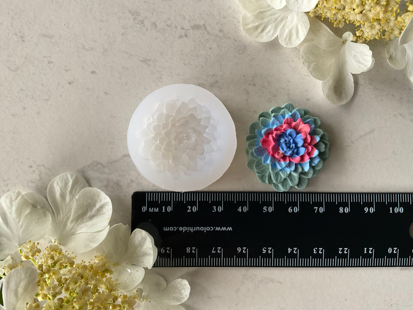 Large Dahlia Flower Silicone Mold