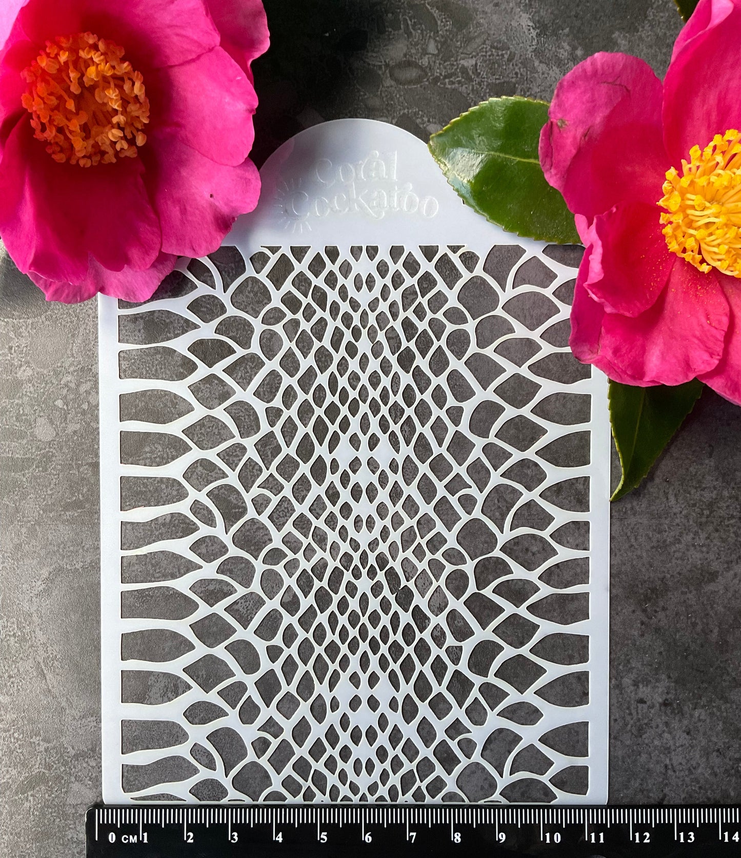 Python Snake Scales Stencil ST039