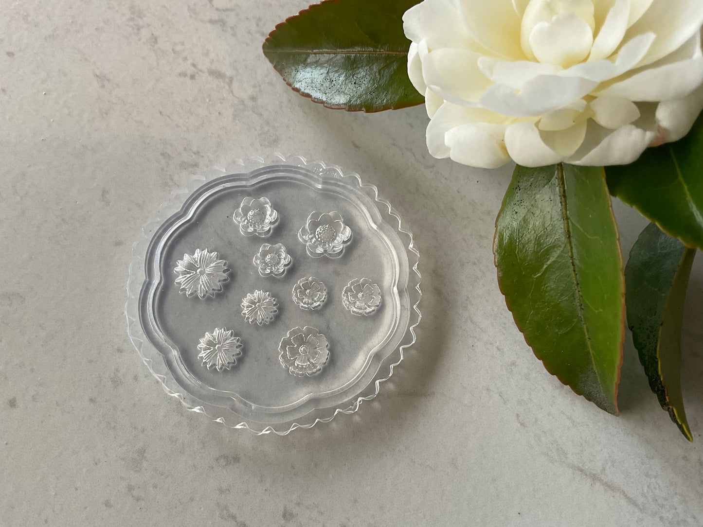 Cosmos Field Floral Miniature Silicone Mold 010