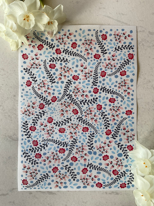 Intangible Florals Collab Colour Water Soluble Transfer - Me Oh My Graphics x Coral Cockatoo 11