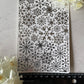 Intricate Snowflakes Silver Foil Water Transfer 091