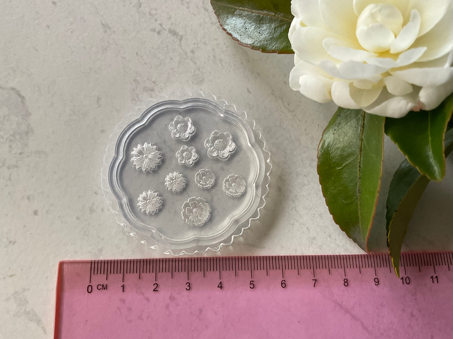 Cosmos Field Floral Miniature Silicone Mold 010