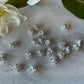 Silver Plated 6.8mm Flower Centre Stamens 20 Pieces