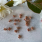 Rose Gold Plated 6.8mm Flower Centre Stamens 20 Pieces