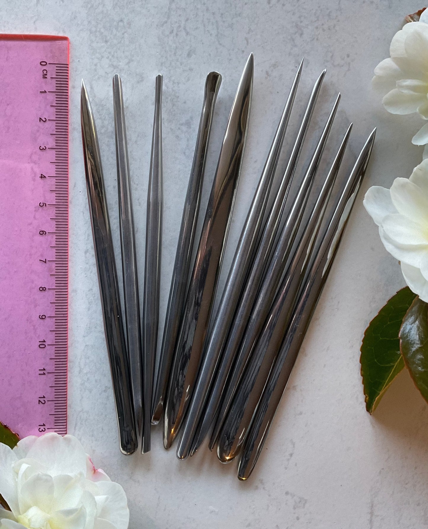 10 Piece Stainless Steel Clay Sculpting Tool Set