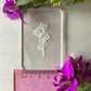 Sweet Pea Traditional Birth Flower Acrylic Texture Stamp April