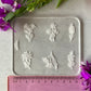 Australian Birth Flowers Acrylic Texture Stamp January - June