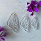 Clear Monarch Butterfly Single Wing Pair Charm Acrylic