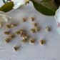 Gold Plated 6.8mm Flower Centre Stamens 20 Pieces