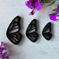 Black Monarch Butterfly Full Wing Pair Charm Acrylic