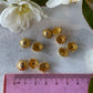 Gold Plated 11mm Large Flower Centre Stamens 10 Pieces